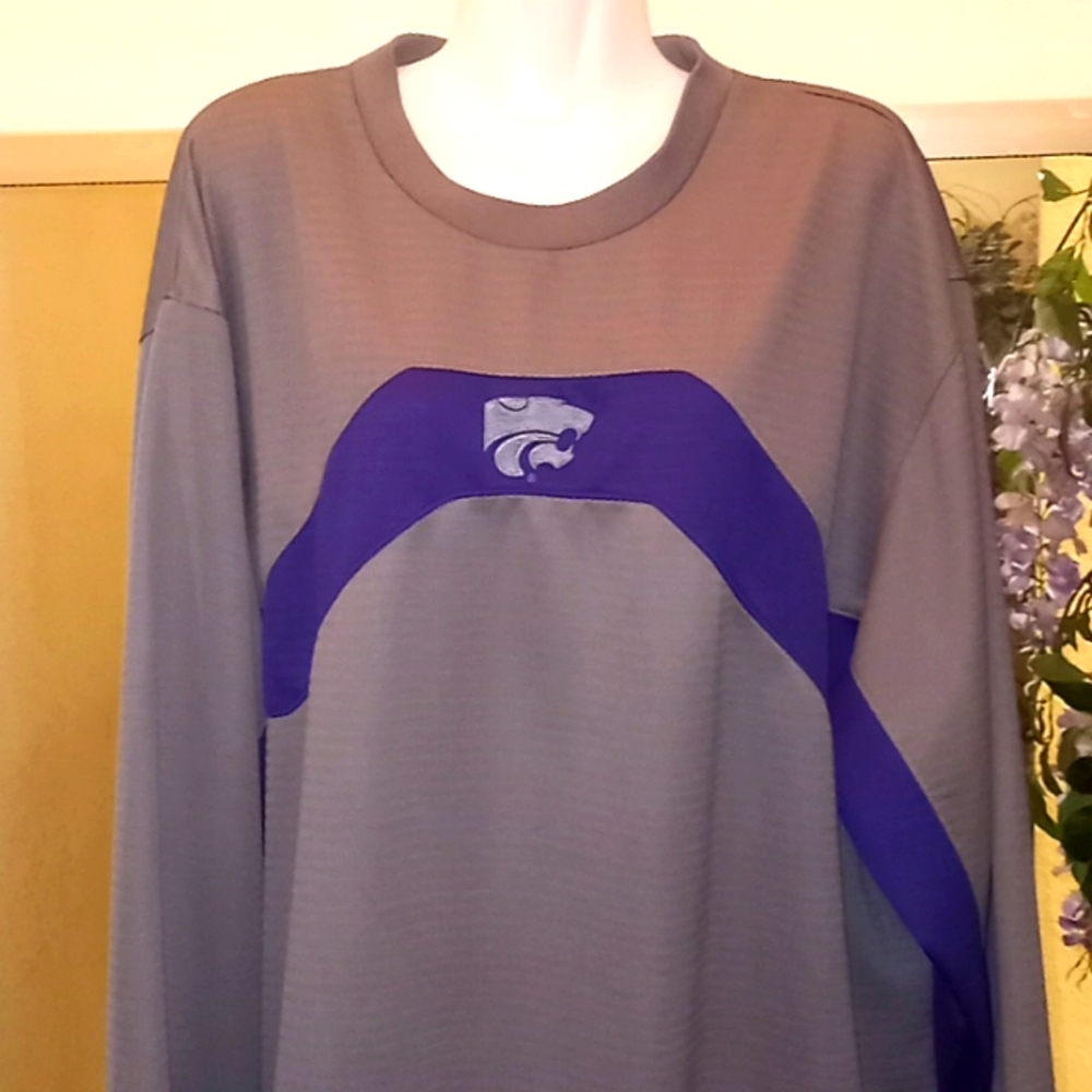 Nike Kansas State Long Sleeved Crew Neck Shirt